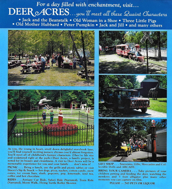 Deer Acres Storybook Amusement Park - Old Brochure 2